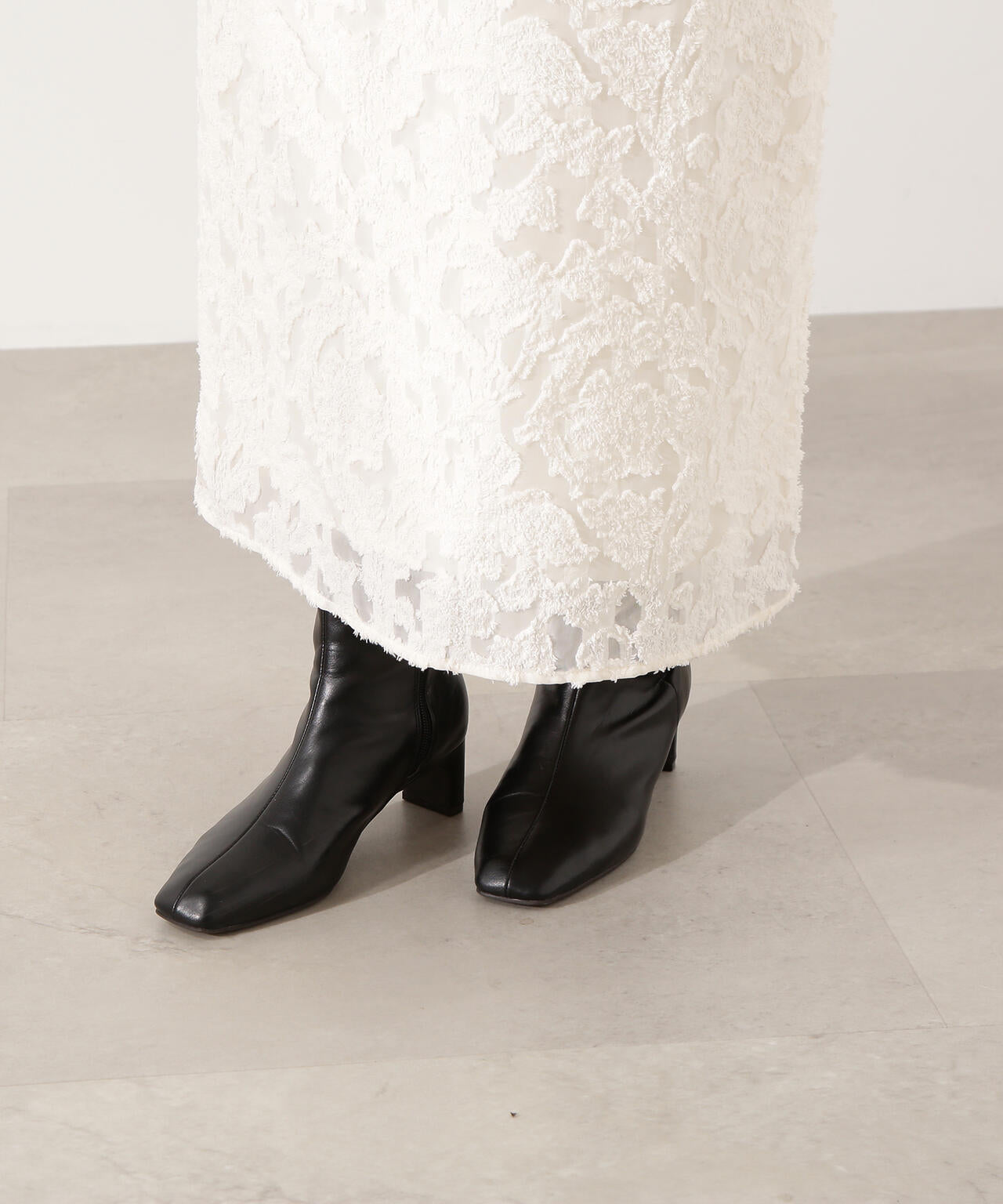 カットジャガードナロースカート