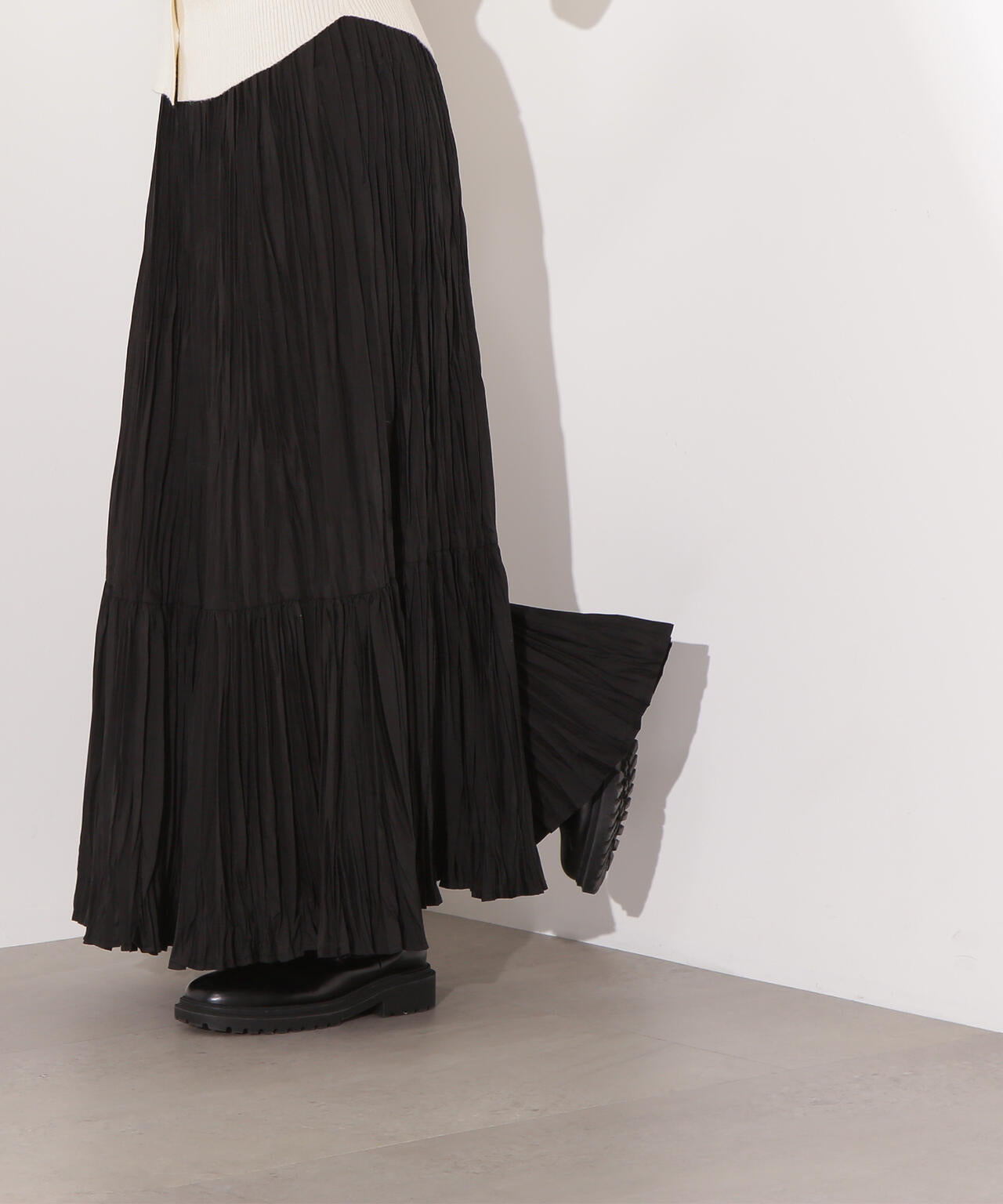 ティアードプリーツスカート