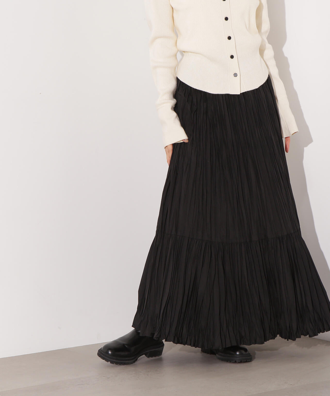 ティアードプリーツスカート