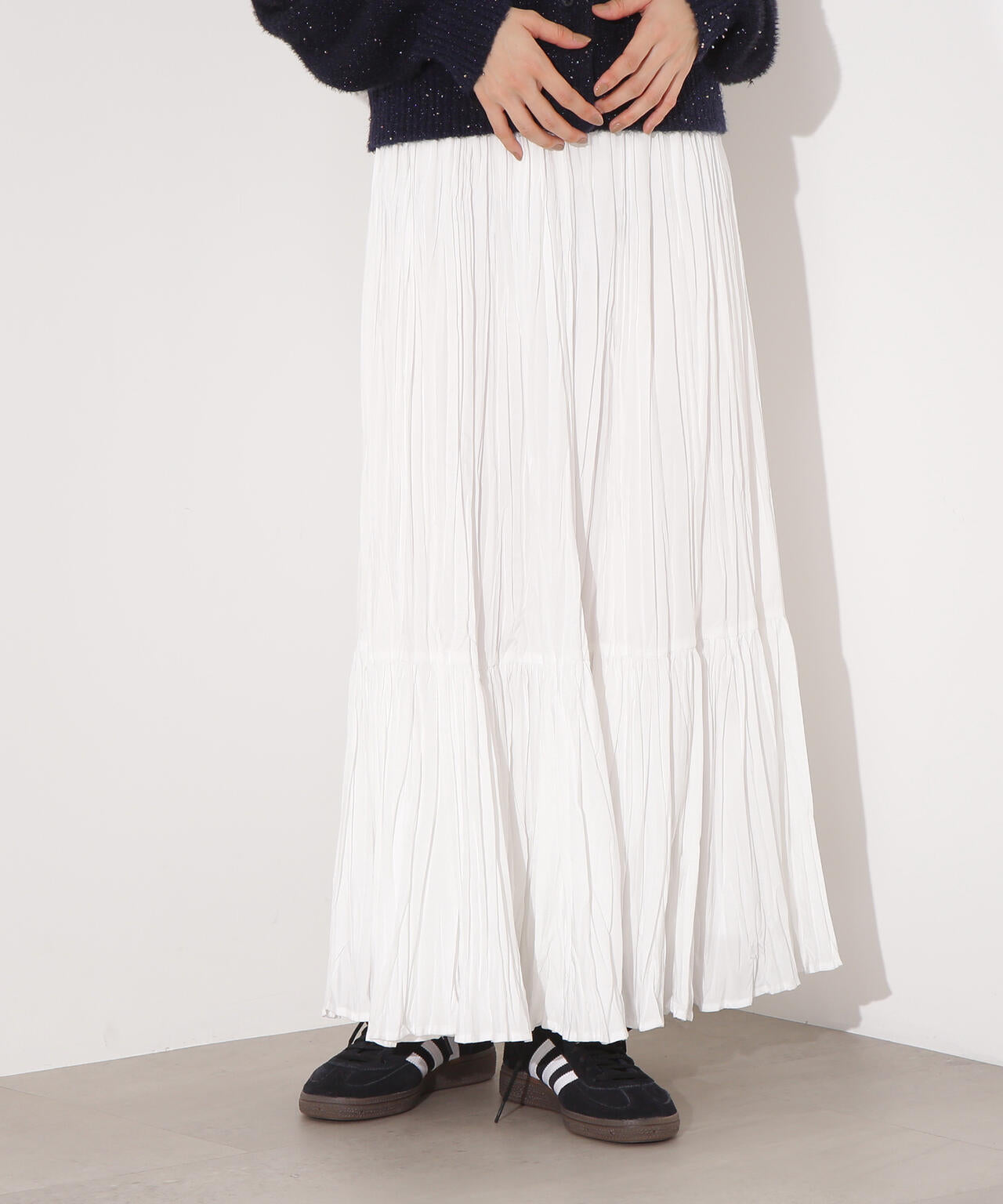 ティアードプリーツスカート