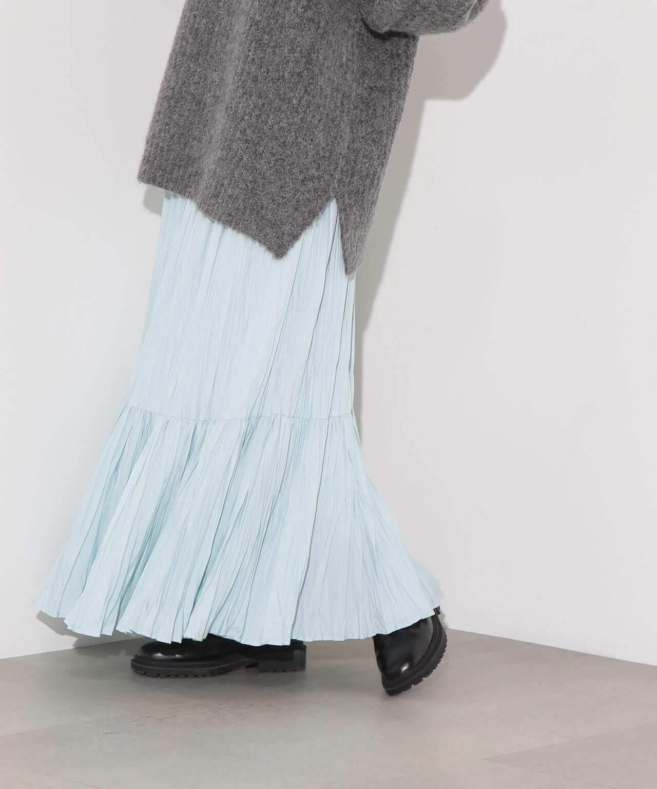 ティアードプリーツスカート