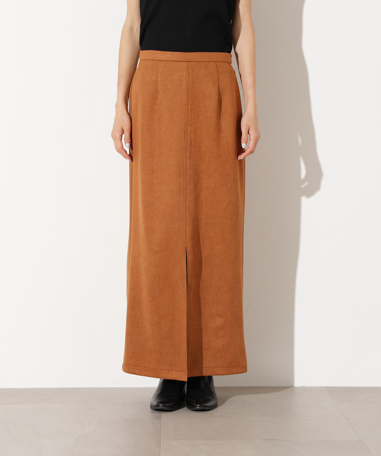 【小室安未さん着用】フェイクスウェードスリットスカート
