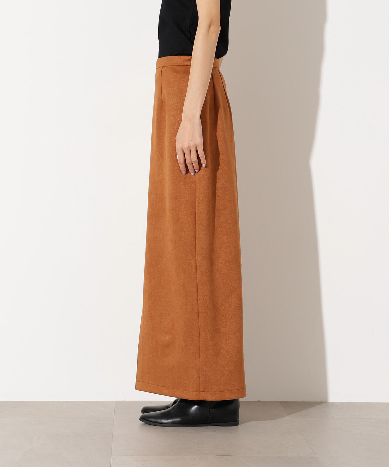 【小室安未さん着用】フェイクスウェードスリットスカート