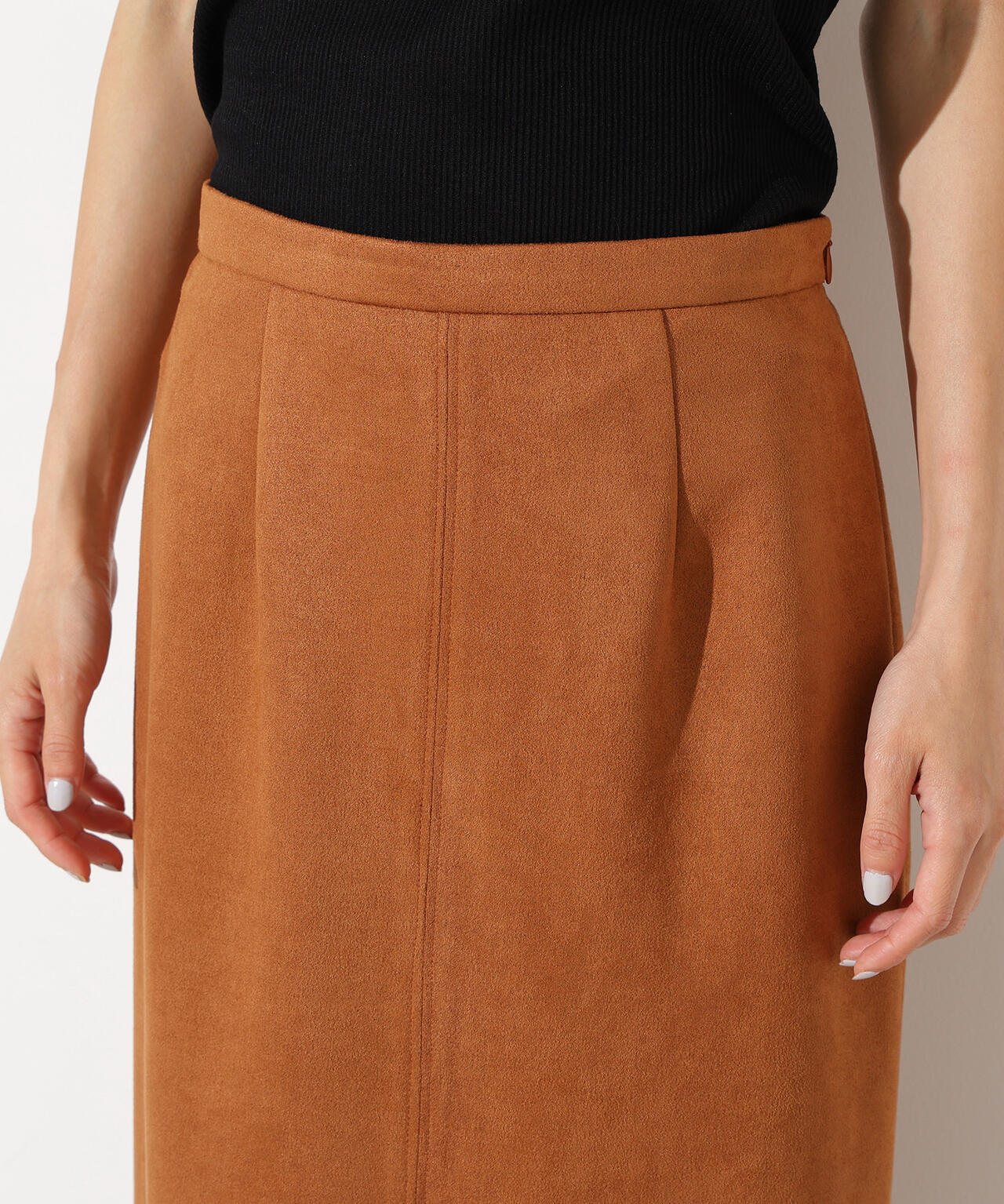 【小室安未さん着用】フェイクスウェードスリットスカート