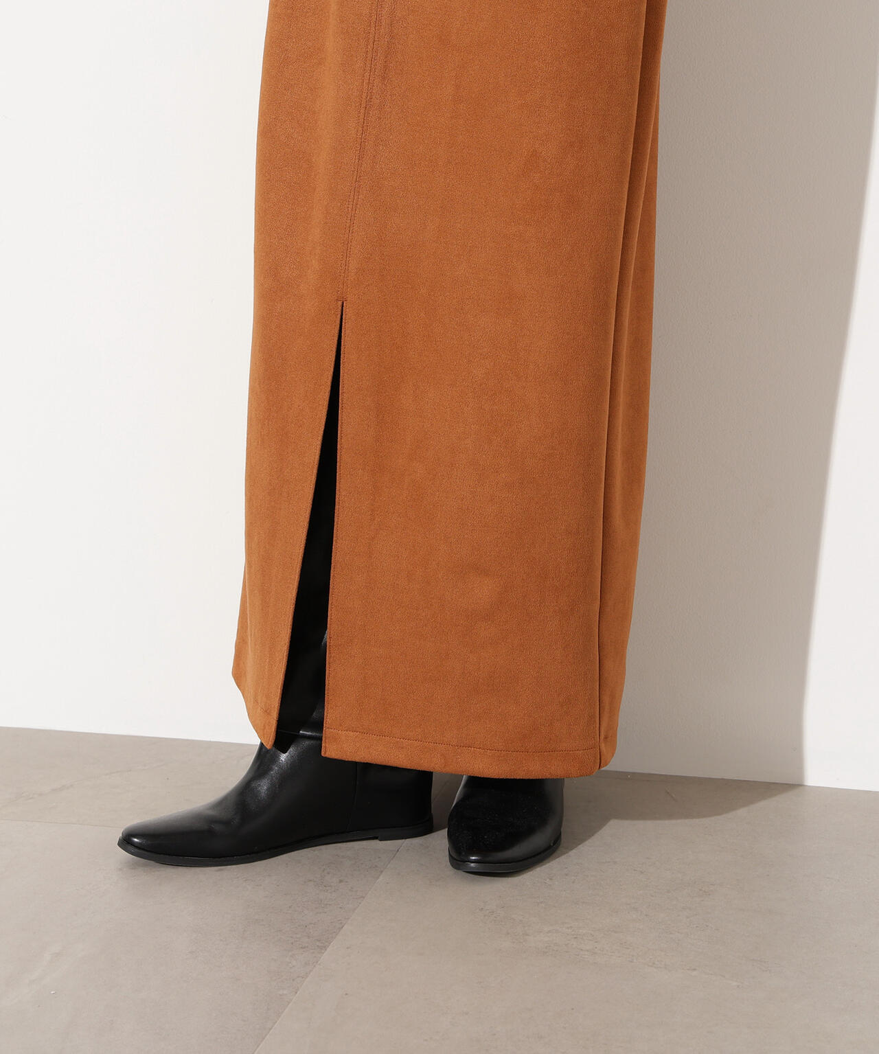 【小室安未さん着用】フェイクスウェードスリットスカート