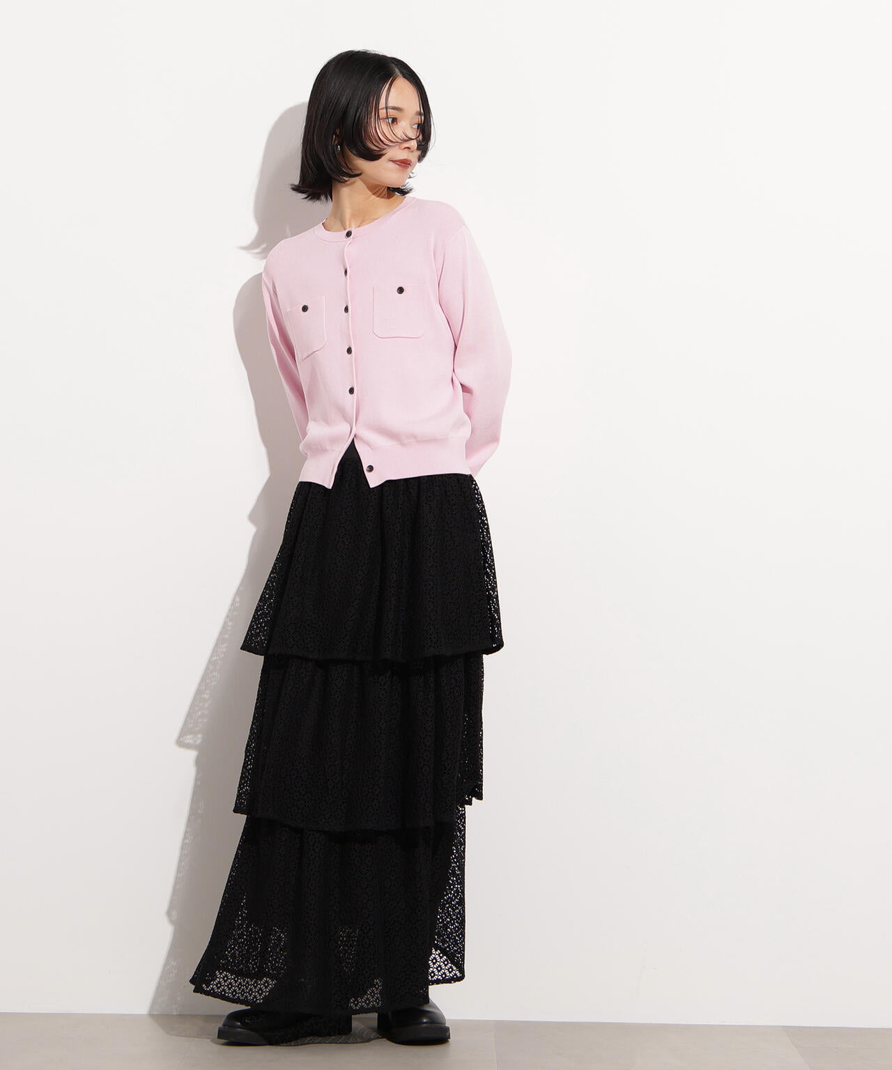 ティアードレーススカート