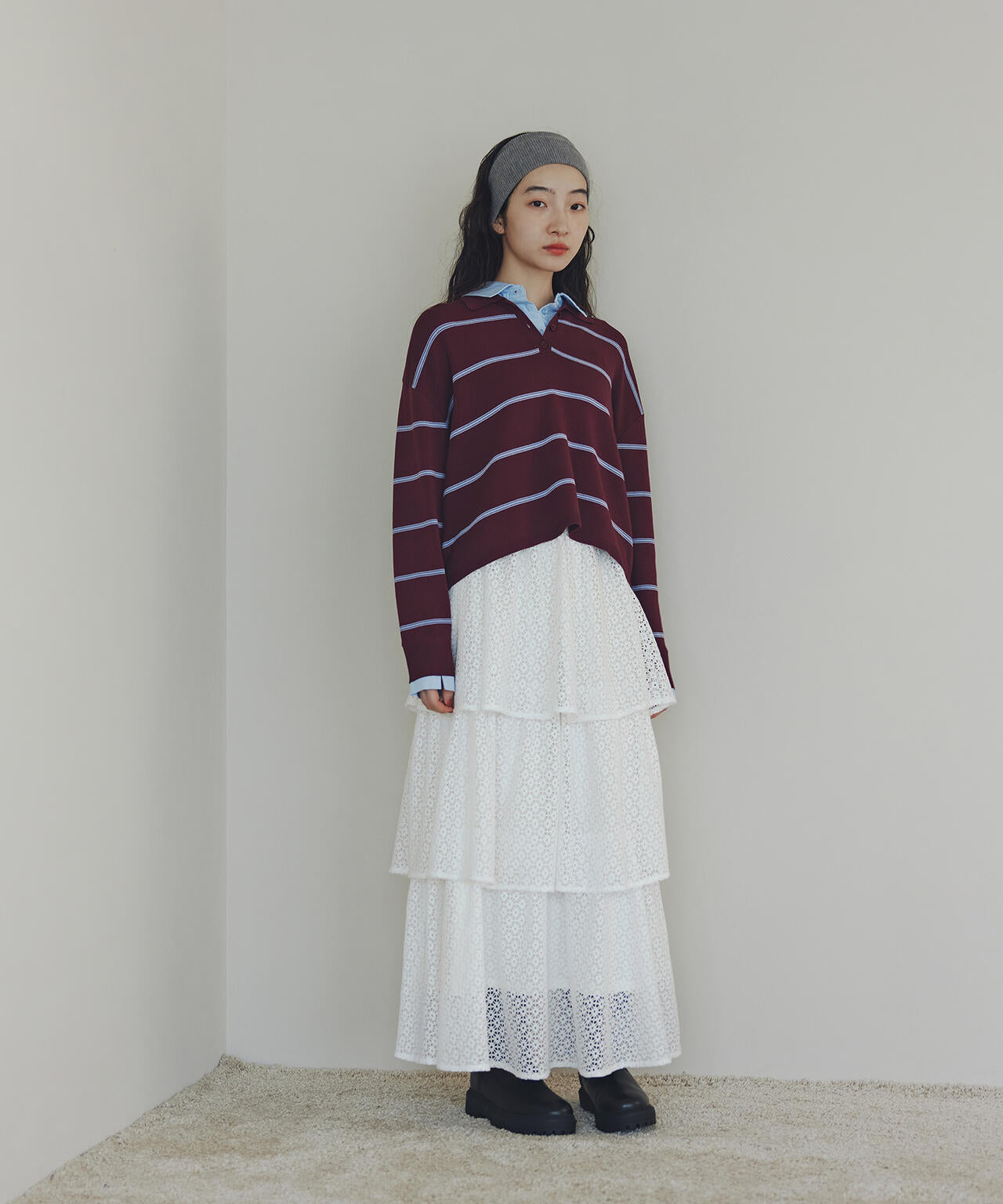 ティアードレーススカート