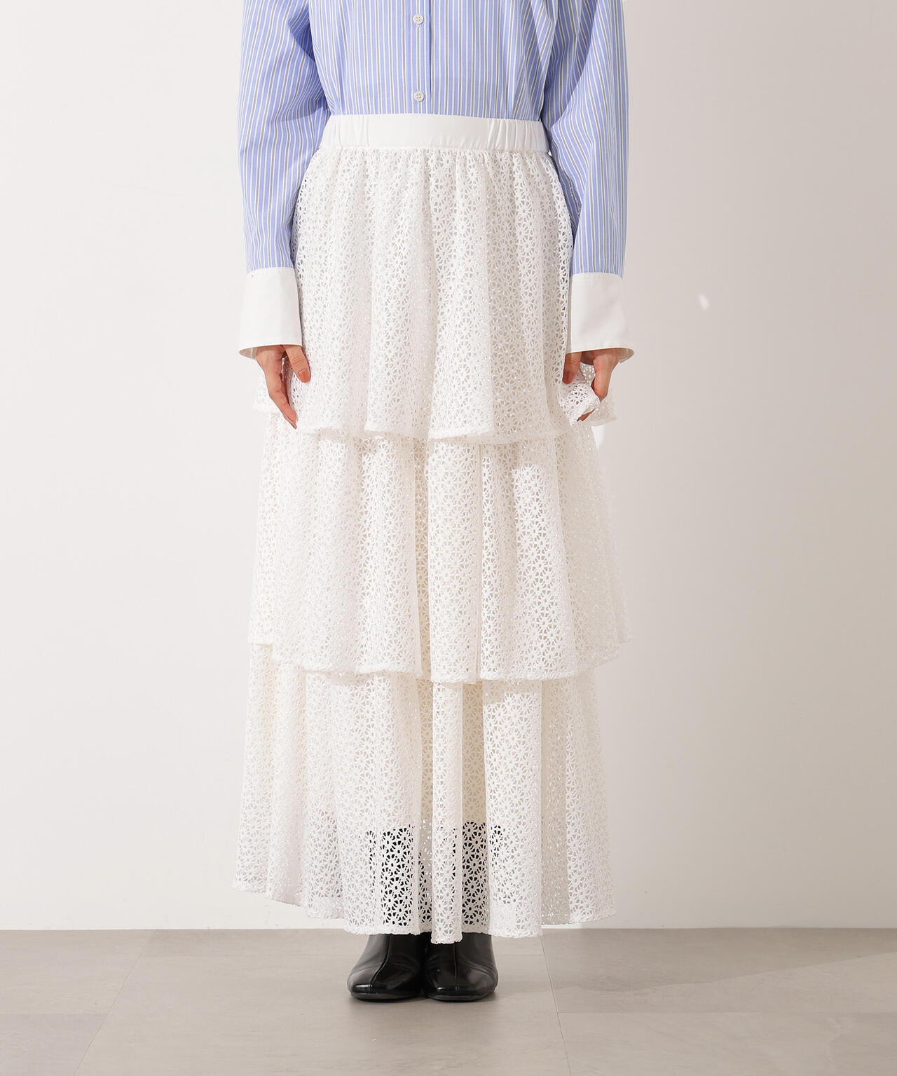 ティアードレーススカート