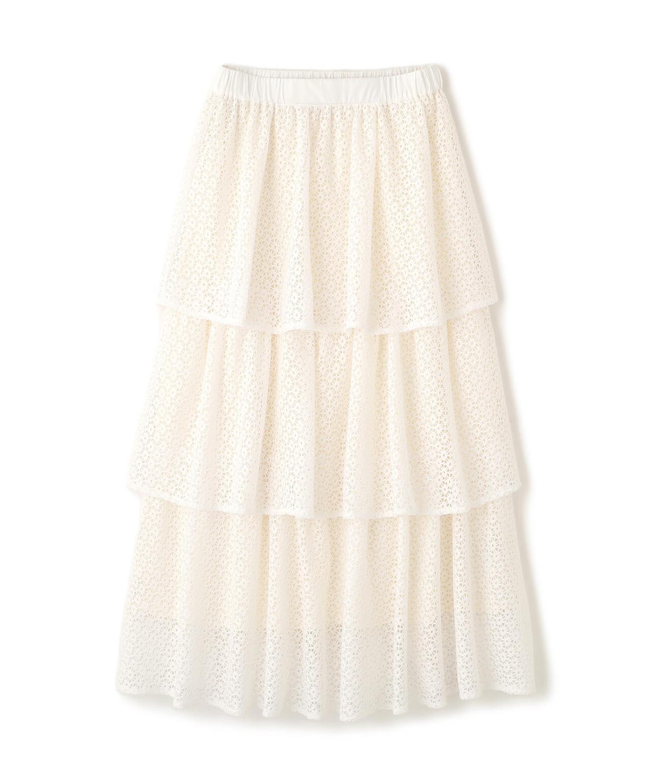 ティアードレーススカート