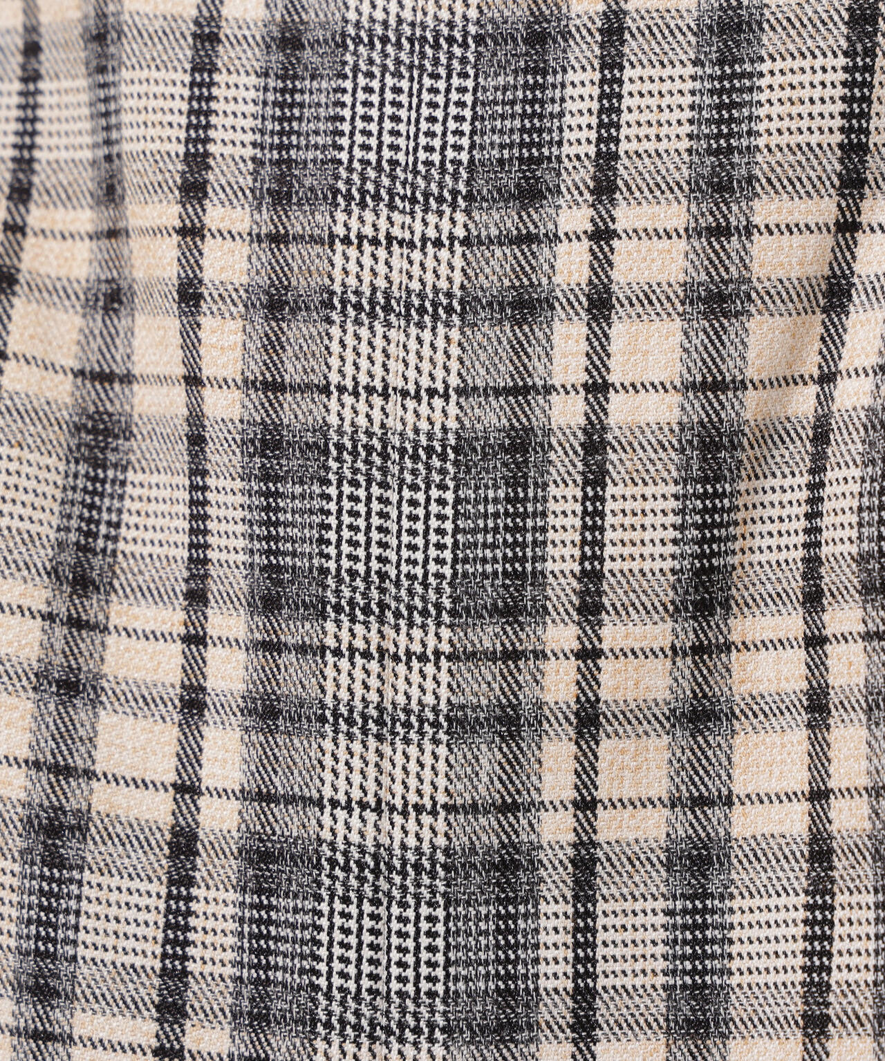 【小室安未さん着用】ハイウエストチェックナロースカート《ブラウン系:LUMINE・LUCUA・official site限定》