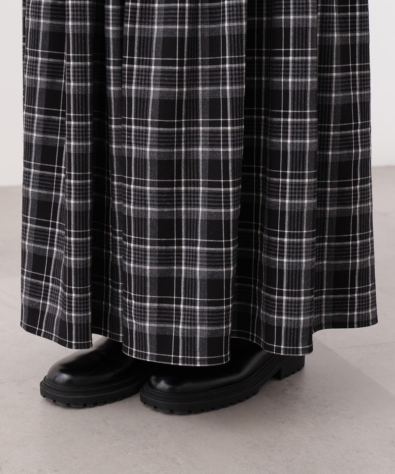 チェックティアードスカート