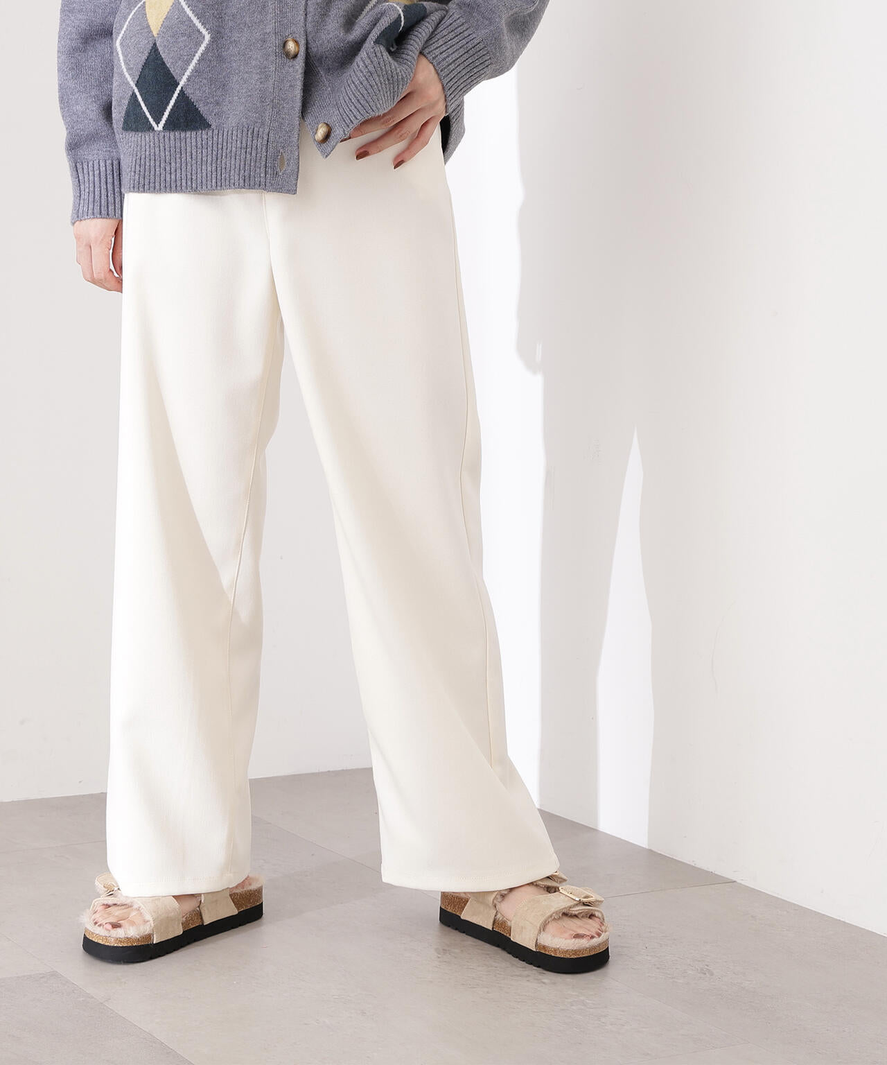 【岸本セシルさん着用】ベーシックツイルワイドパンツ