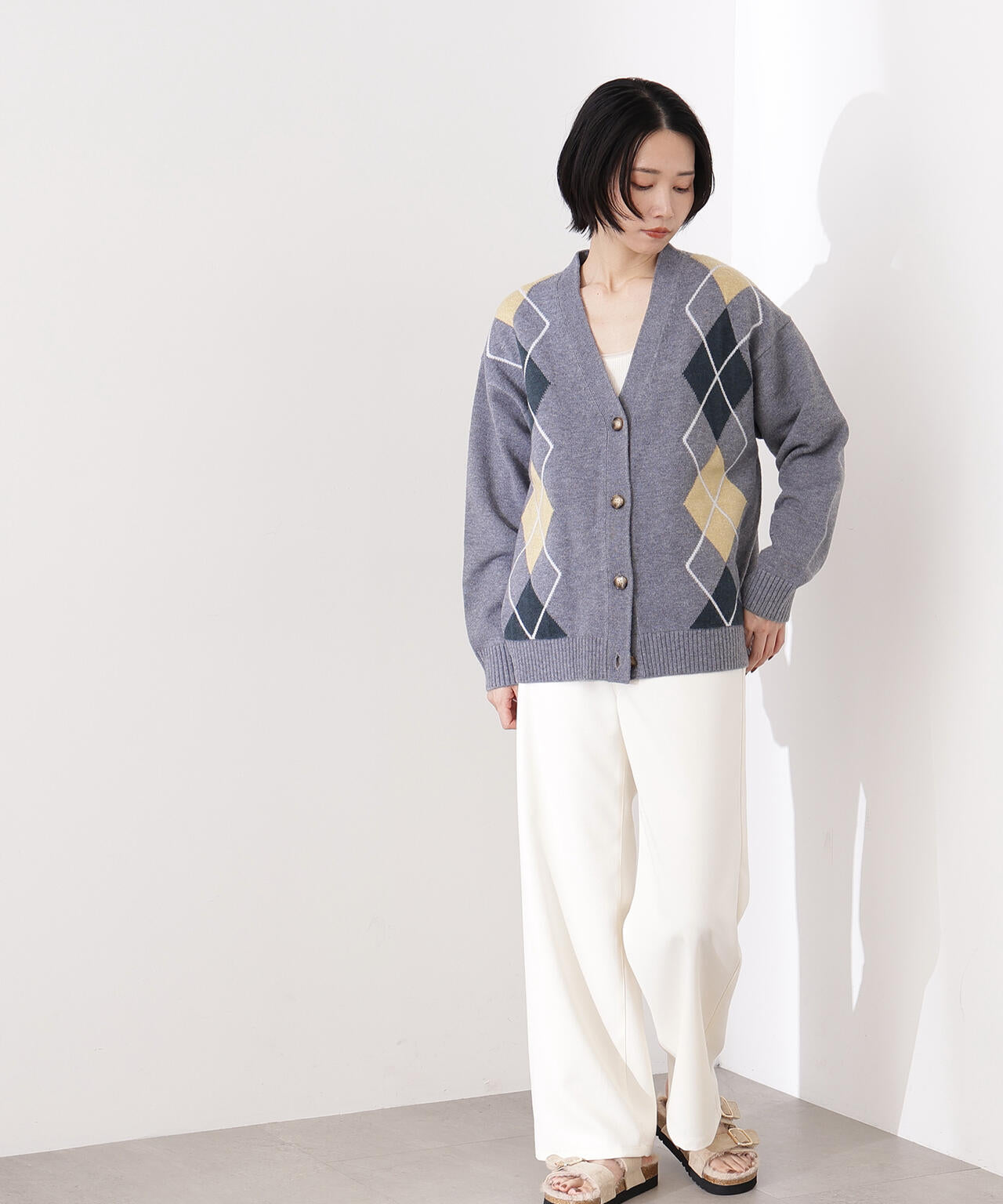 【岸本セシルさん着用】ベーシックツイルワイドパンツ