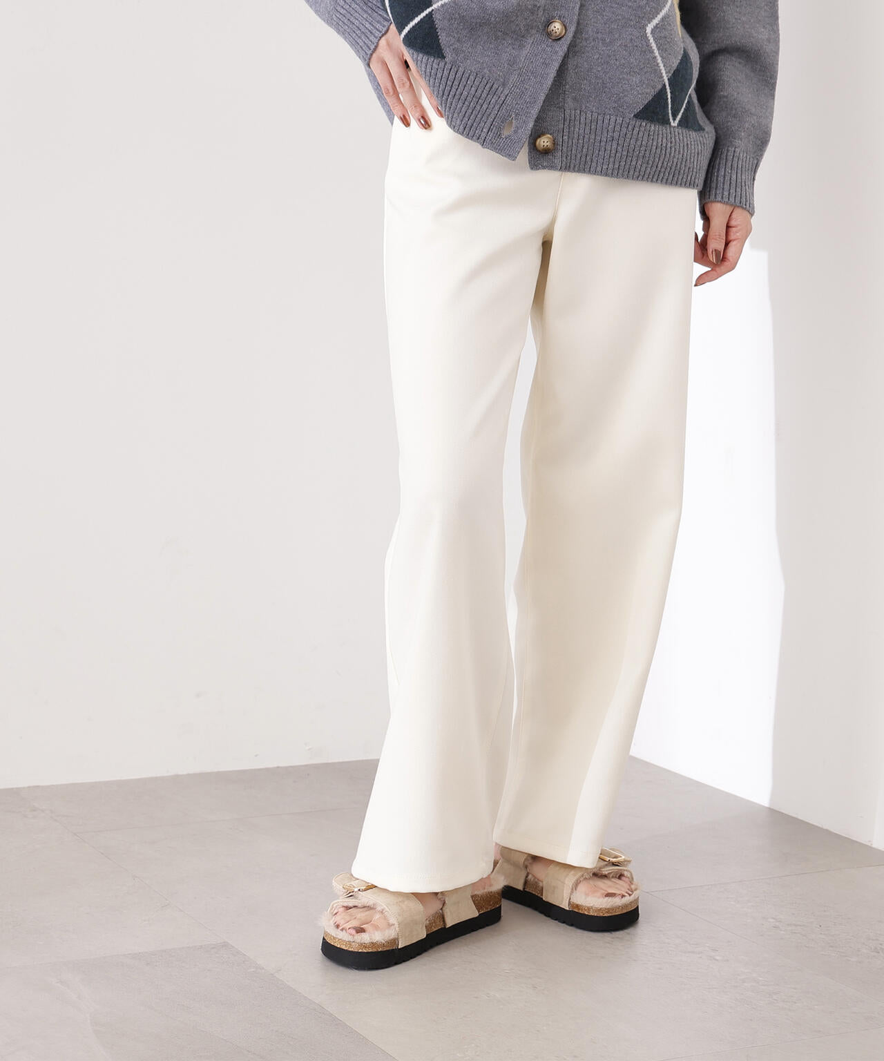【岸本セシルさん着用】ベーシックツイルワイドパンツ