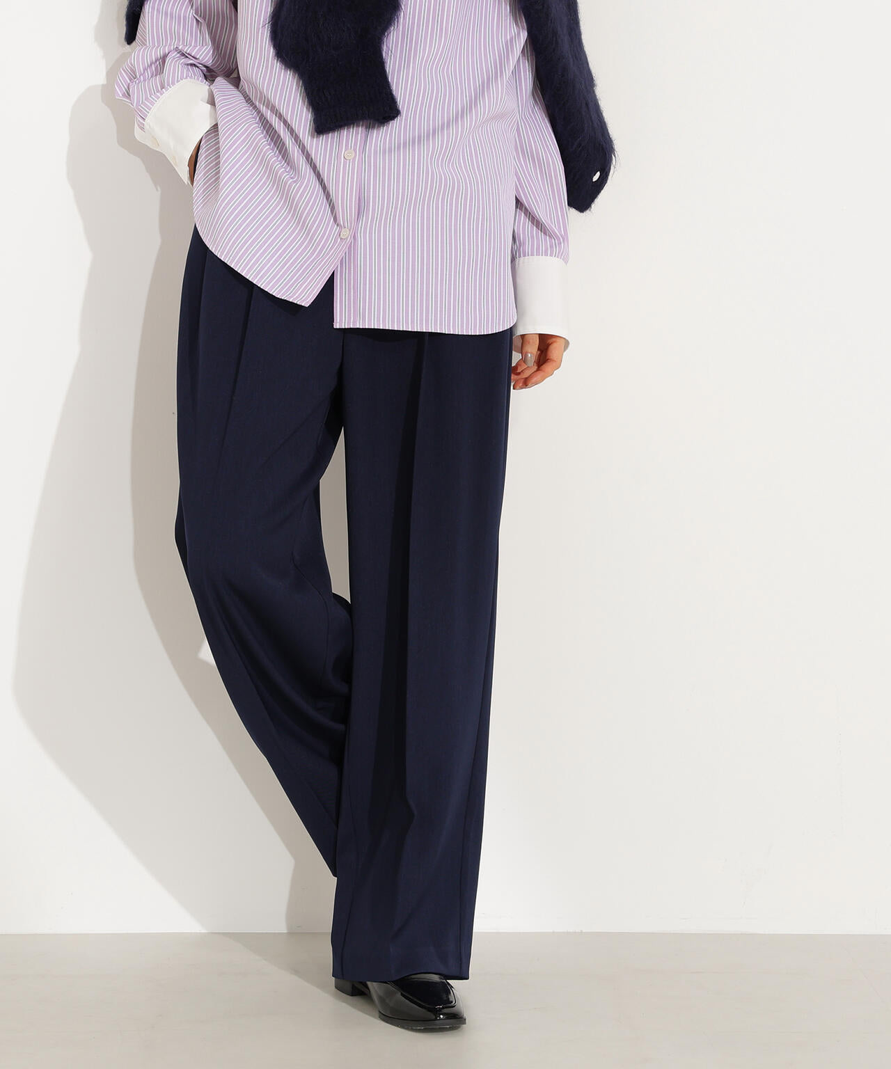 ツータックワイドパンツ