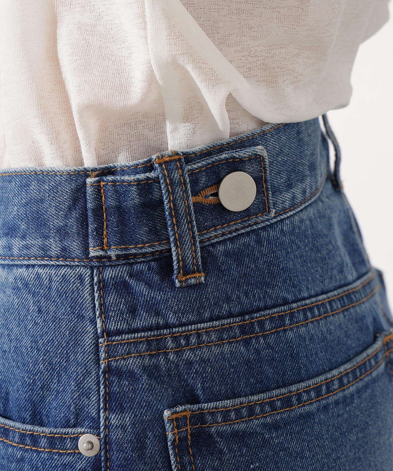 【岸本セシルさん着用】【小室安未さん着用】センタープレスフレアデニムパンツ