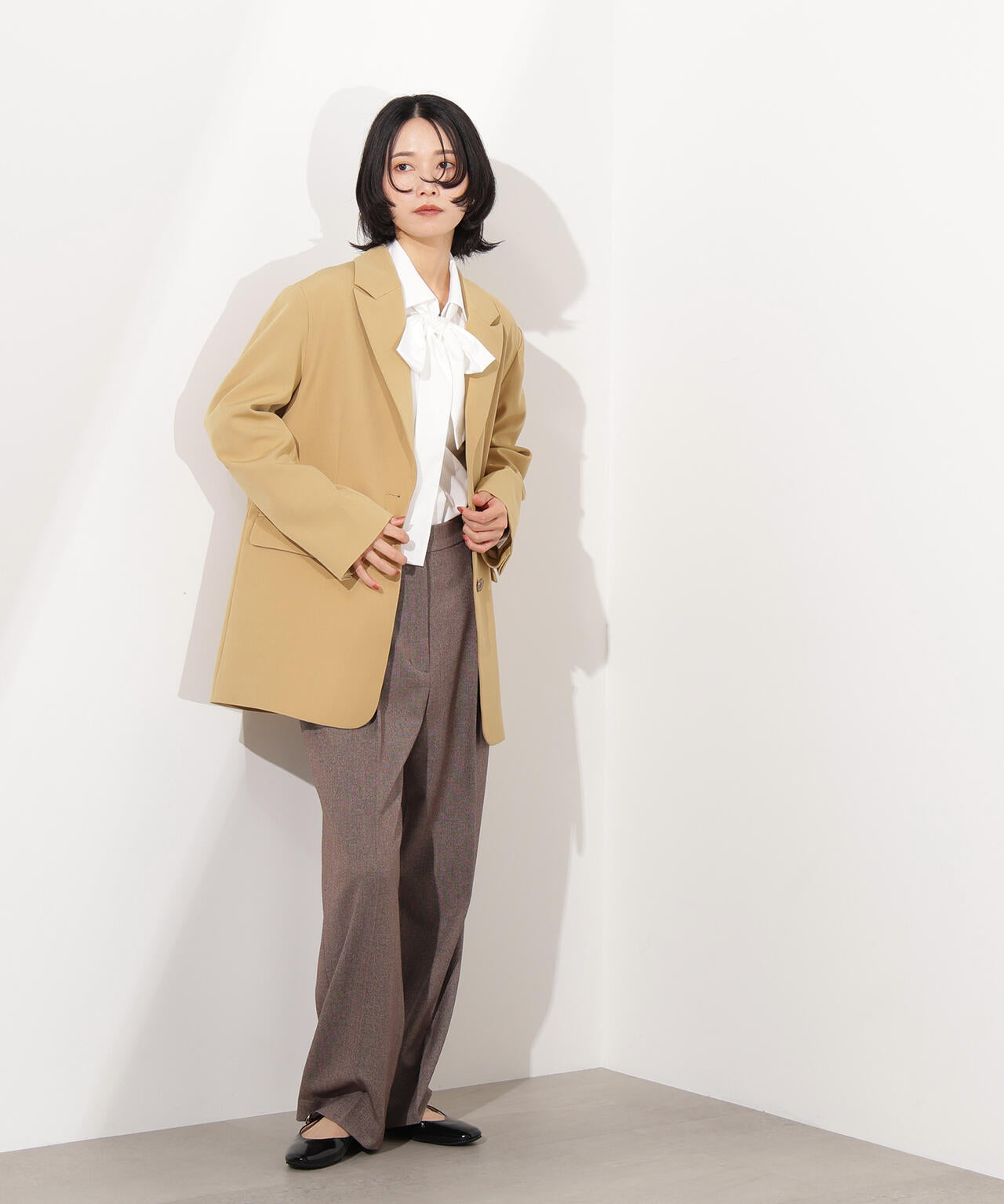 【小室安未さん着用】ツィーディーワンタックストレートパンツ