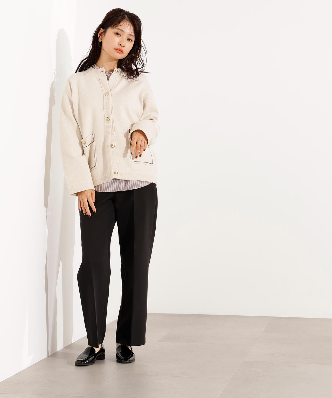 ベーシックストレートパンツ