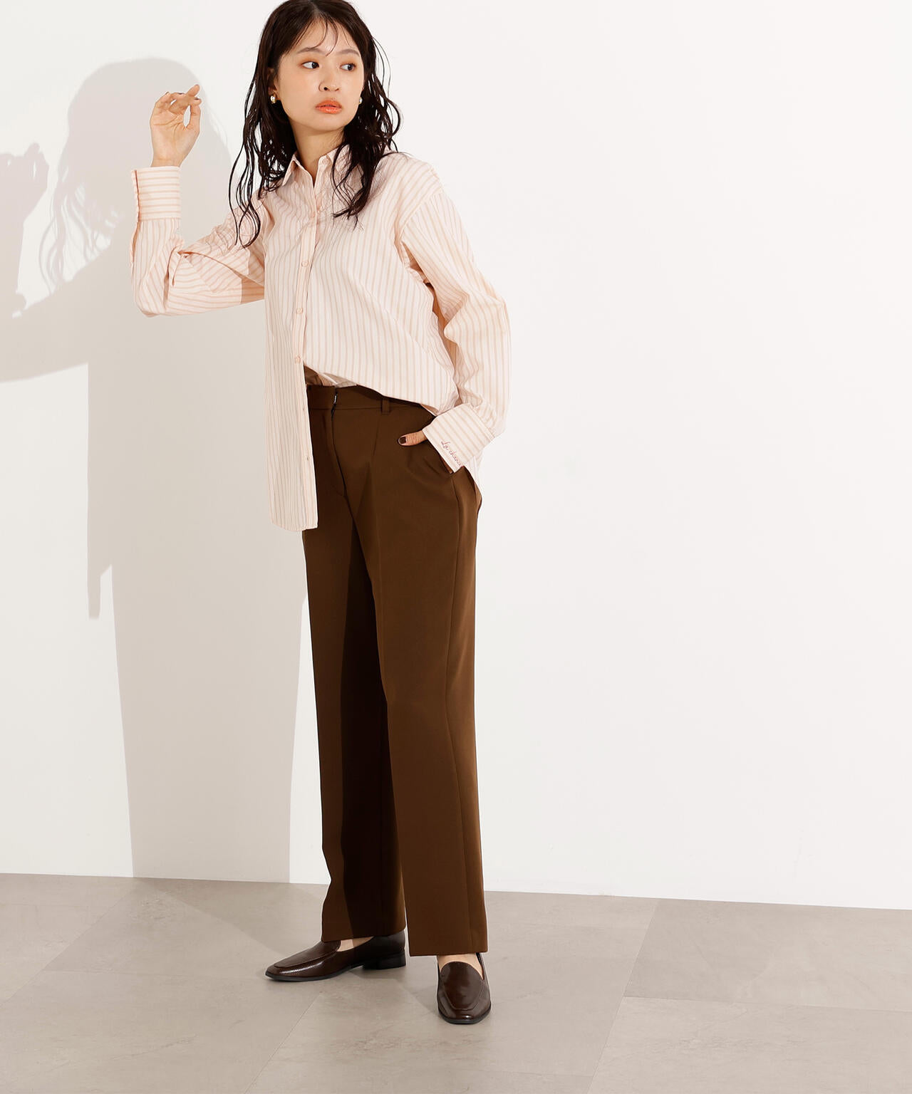 ベーシックストレートパンツ