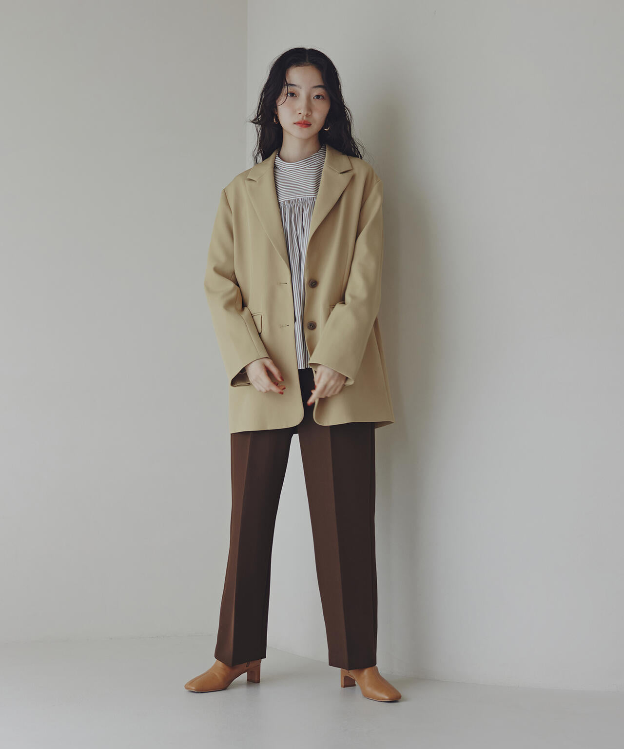 ベーシックストレートパンツ