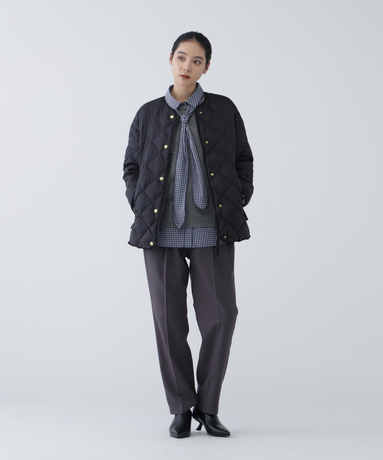 【365ユーティリティー】洗えてシワになりづらいジャケットみたいなブラウスセットアップ パンツ