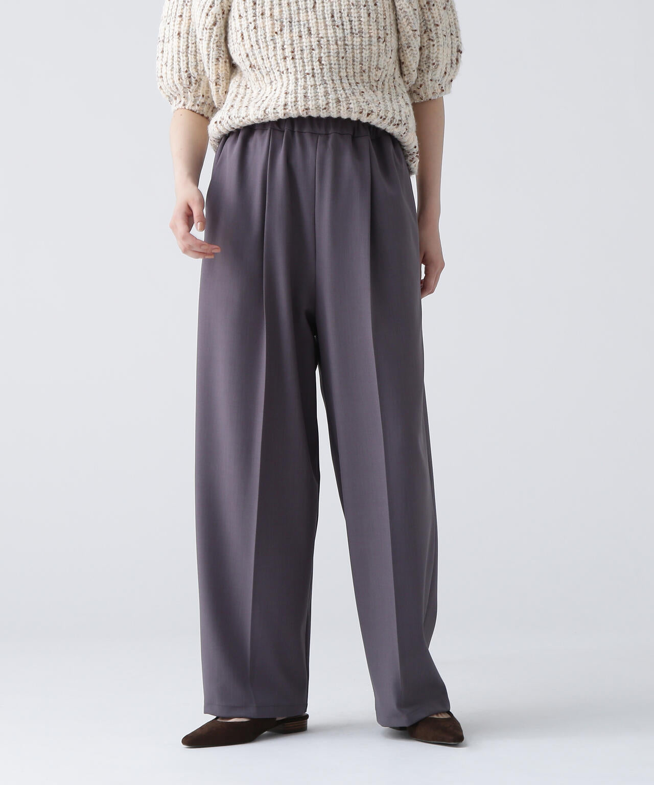 【365ユーティリティー】洗えてシワになりづらいストレッチギャバセットアップ パンツ