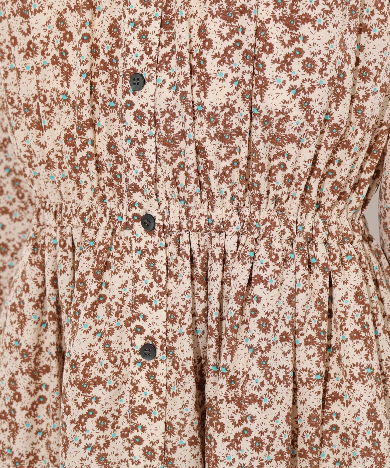 ヴィンテージフラワーシャツワンピース