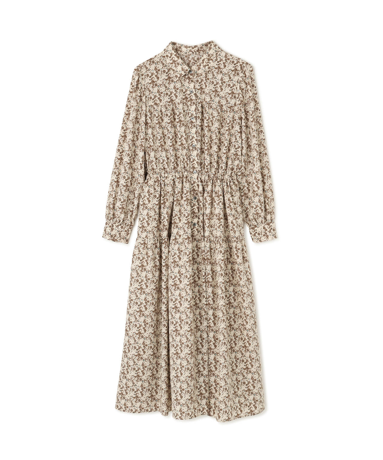 ヴィンテージフラワーシャツワンピース