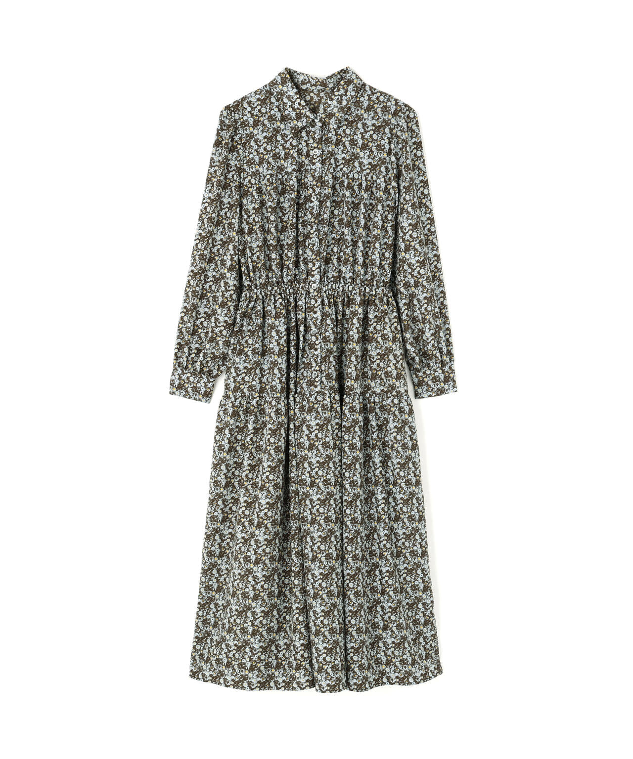 ヴィンテージフラワーシャツワンピース