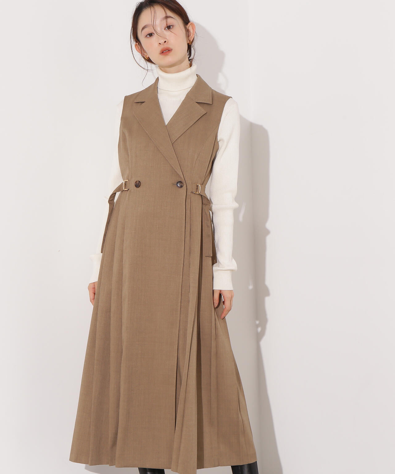 サイドプリーツテーラージャンスカ