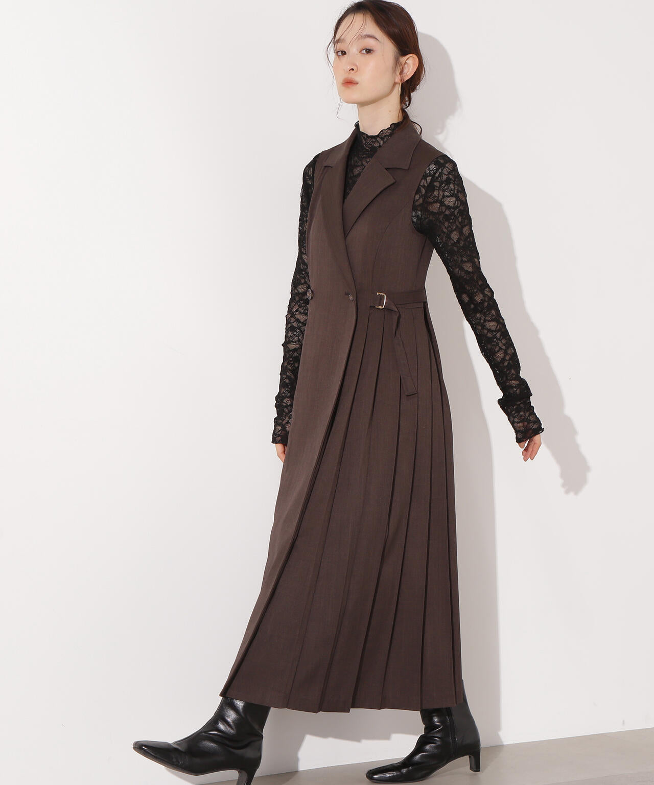 サイドプリーツテーラージャンスカ