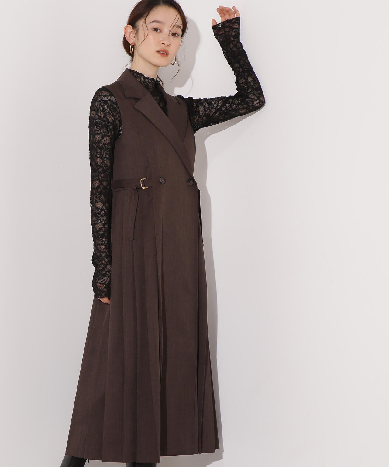 サイドプリーツテーラージャンスカ