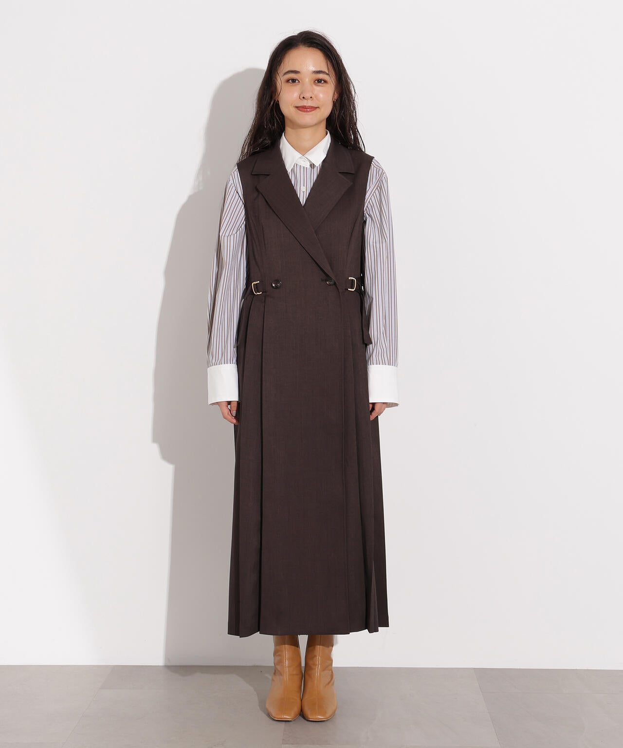 サイドプリーツテーラージャンスカ