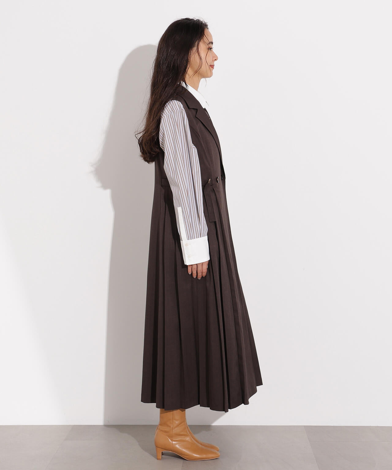 サイドプリーツテーラージャンスカ