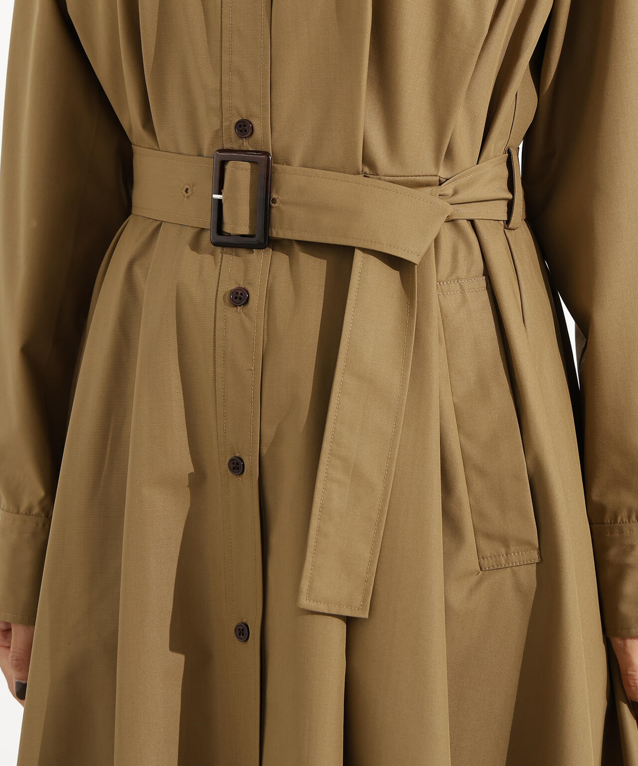 タック入りシャツワンピース