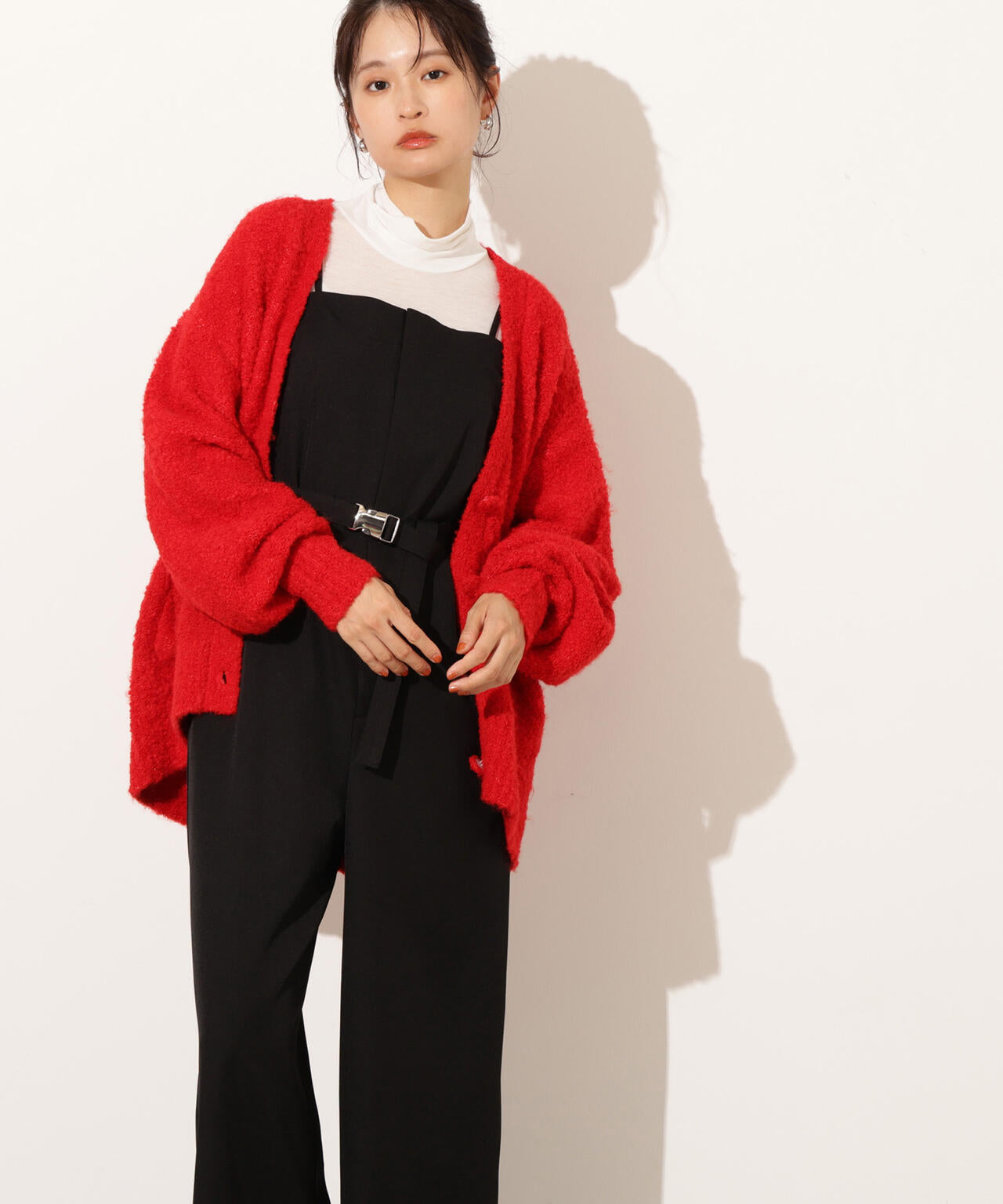 ベルト付きベアオールインワン