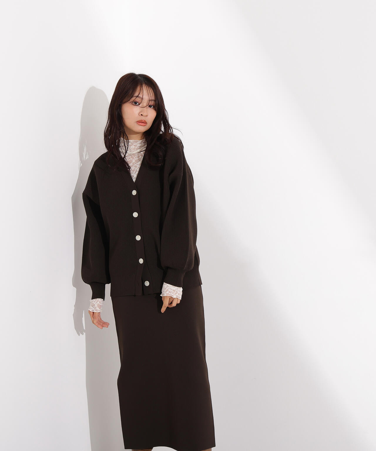 フォルムニットカーデセットアップ