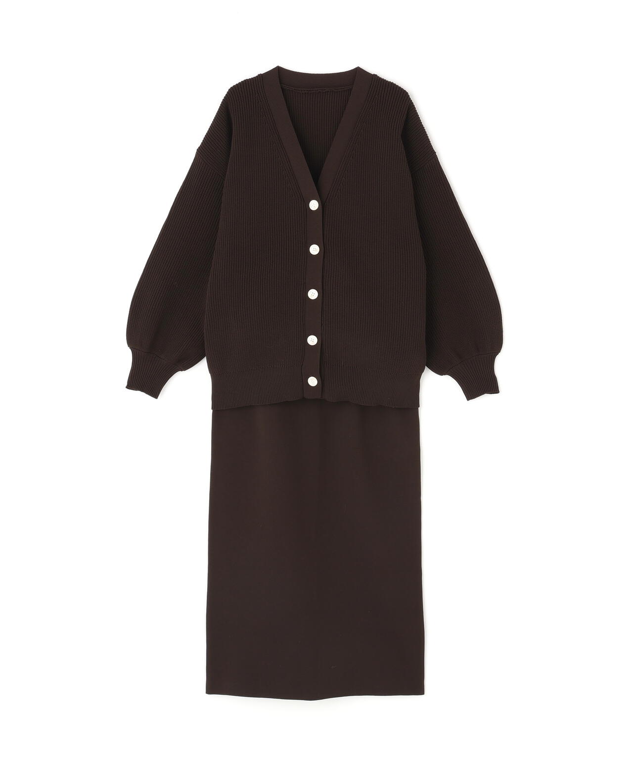 フォルムニットカーデセットアップ