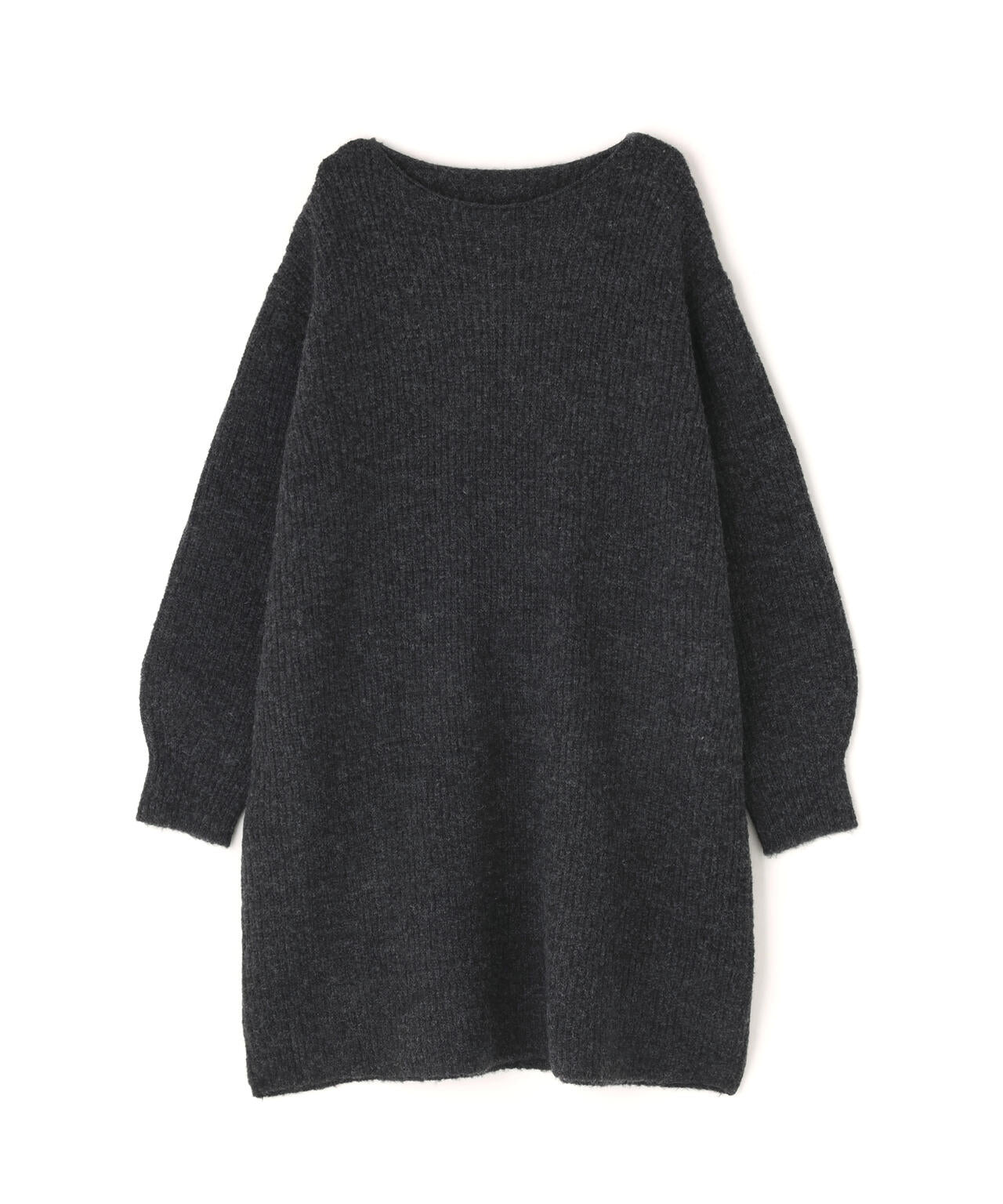 襟付ミニニットワンピース