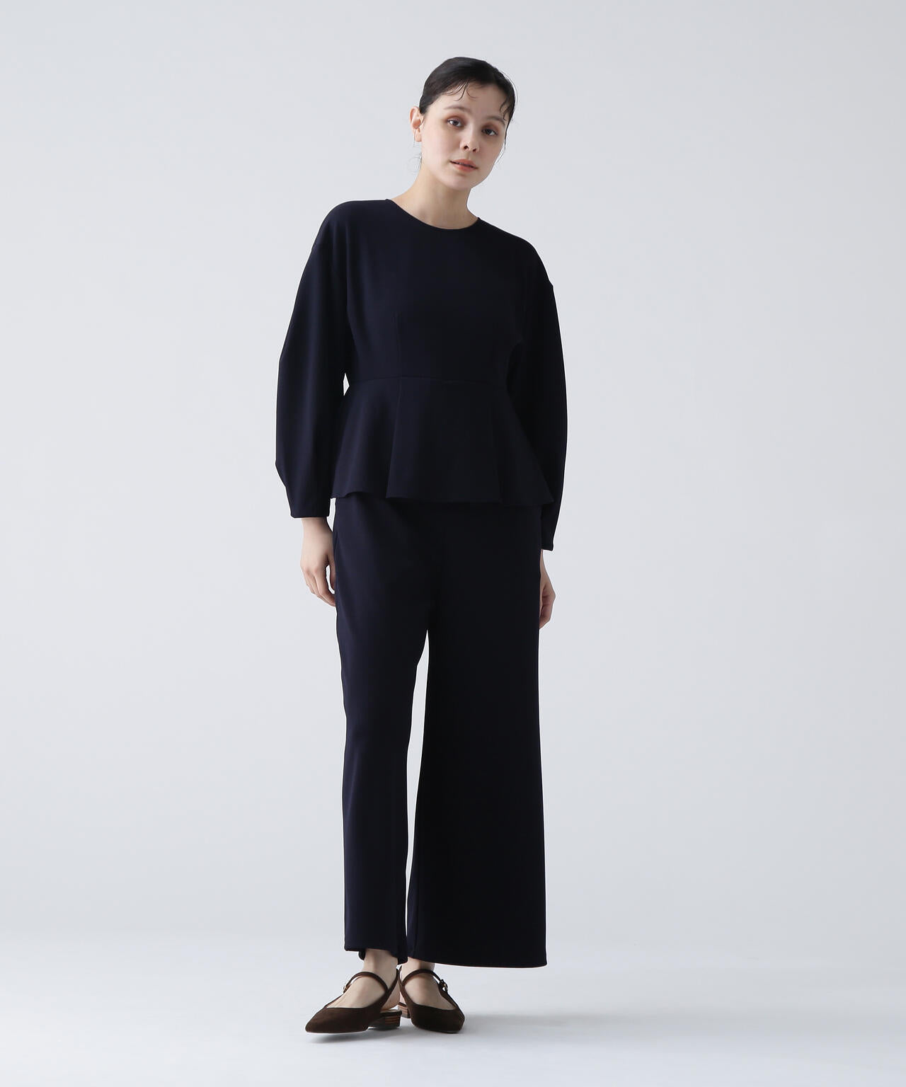 【瞬間コーデ】洗える楽ちんキレイ見え2WAYジャージーコンビネゾン