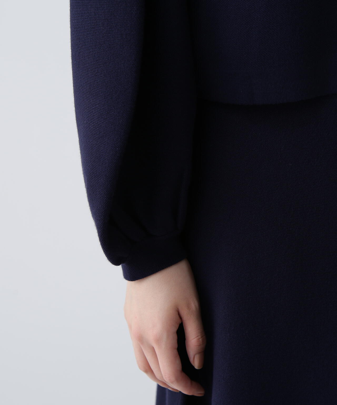 【瞬間コーデ】洗える楽ちんキレイ見え2WAYパールボタンニットアップ