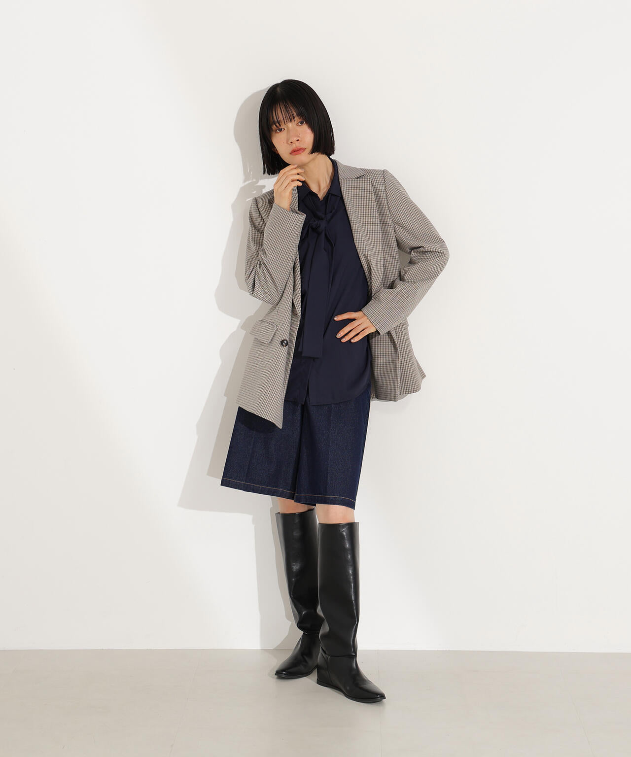 【岸本セシルさん着用】ダブルブレストテーラードジャケット