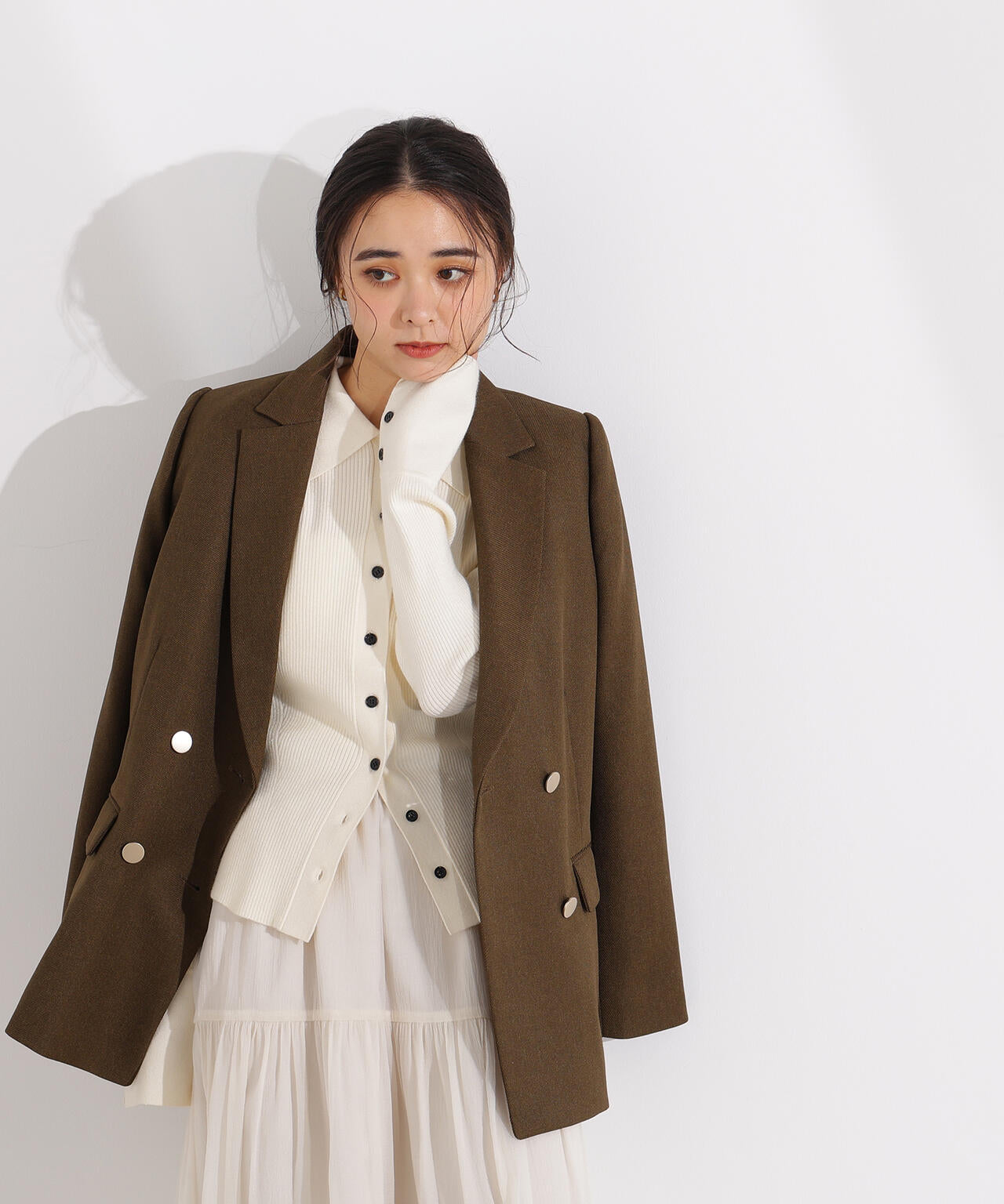 【岸本セシルさん着用】ダブルブレストテーラードジャケット