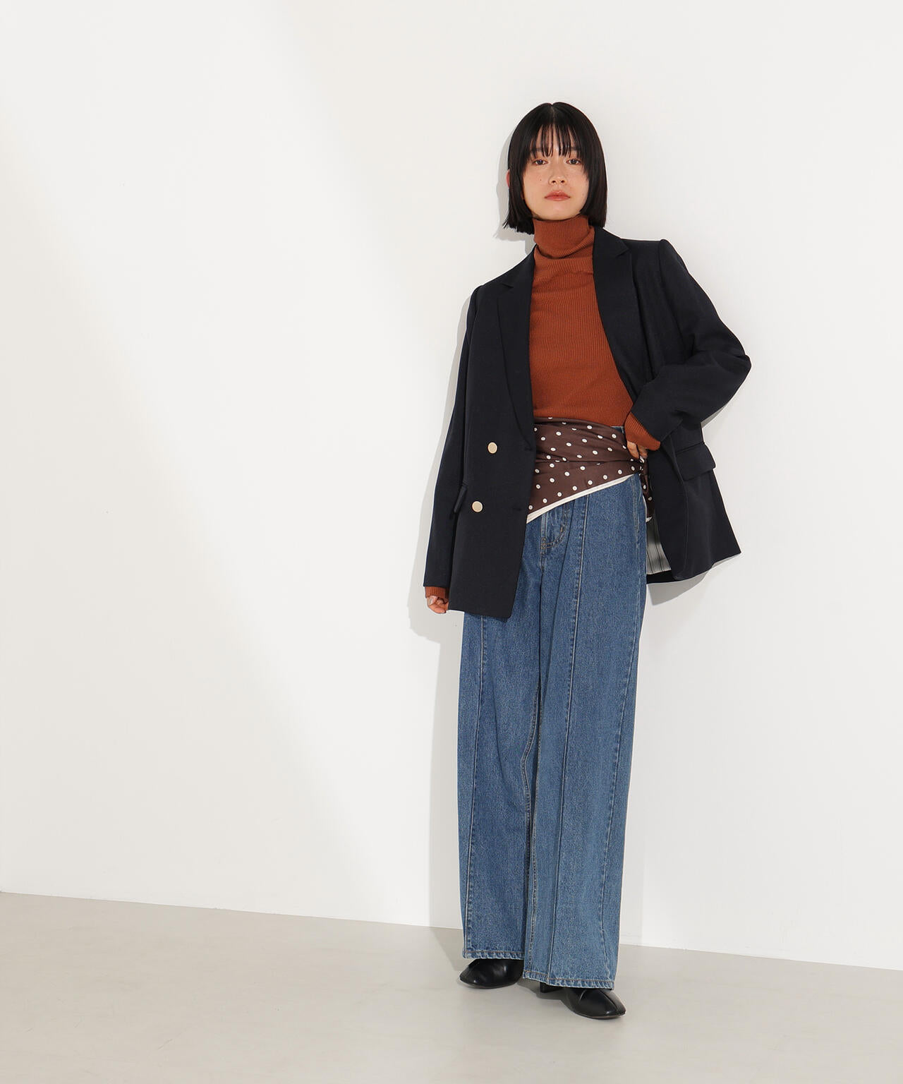 【岸本セシルさん着用】ダブルブレストテーラードジャケット