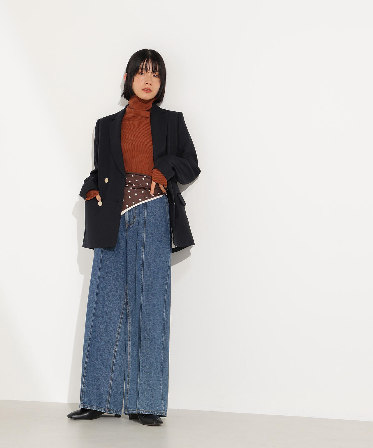 【岸本セシルさん着用】ダブルブレストテーラードジャケット