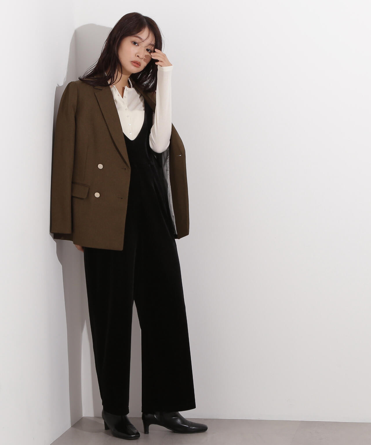 【岸本セシルさん着用】ダブルブレストテーラードジャケット