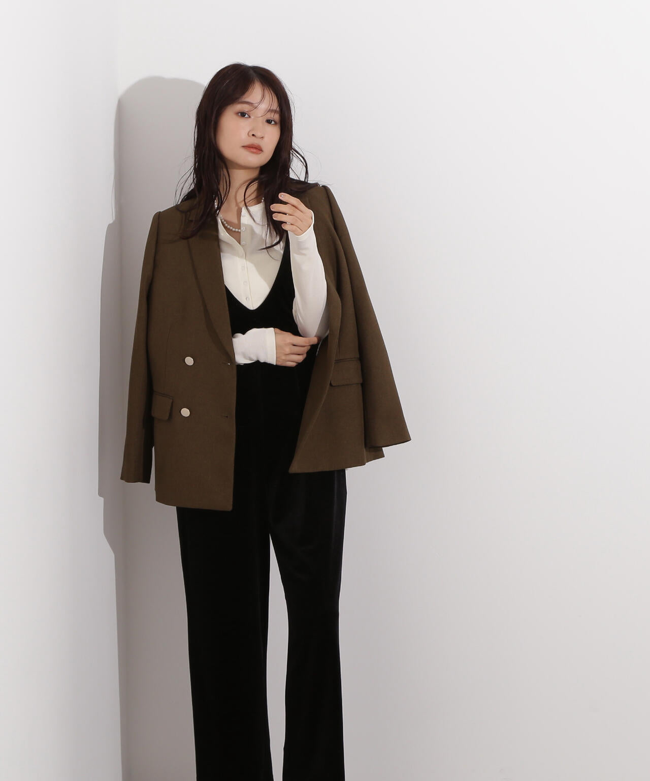 【岸本セシルさん着用】ダブルブレストテーラードジャケット