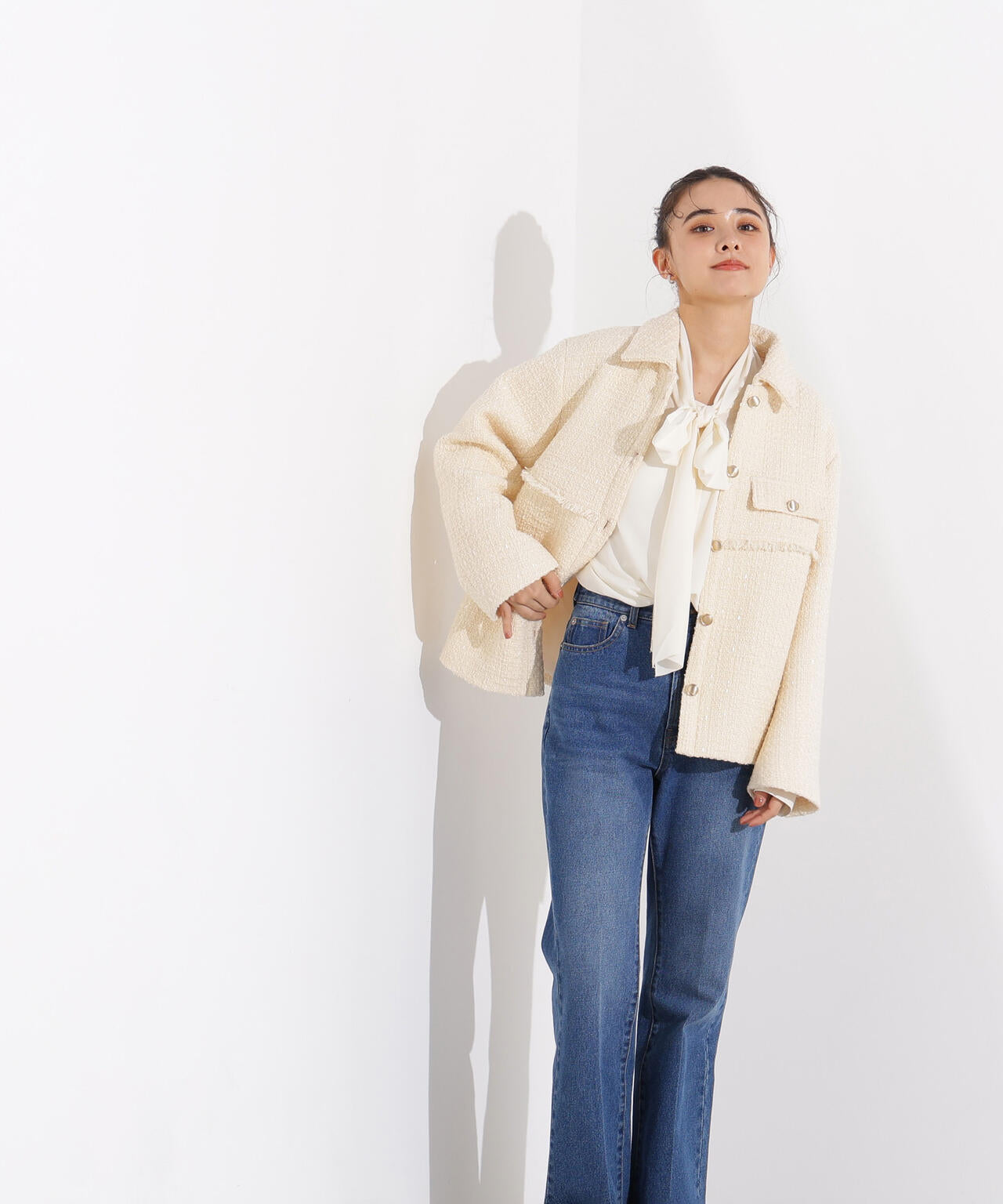 ツイード SETUP ブルゾン