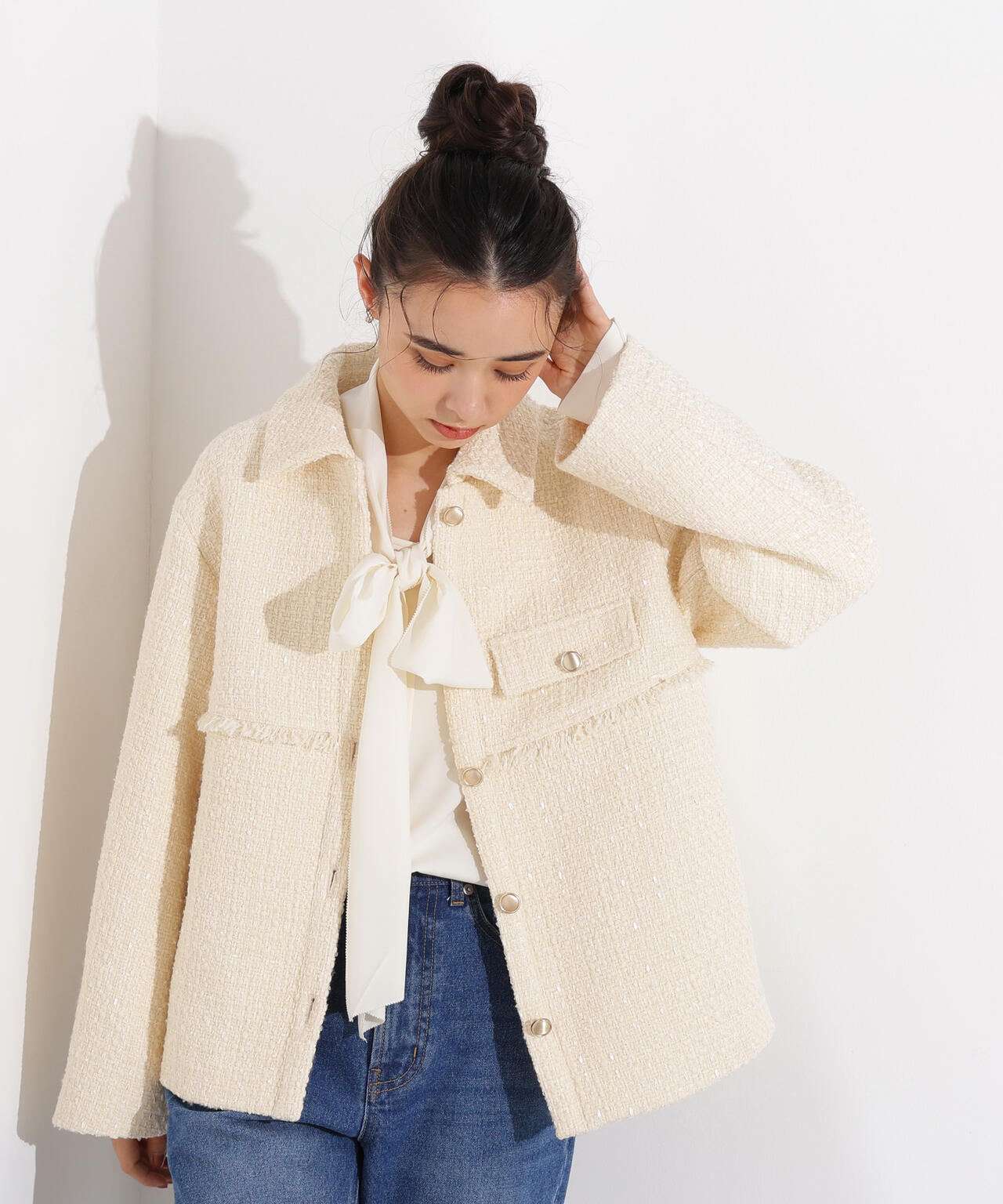 ツイード SETUP ブルゾン