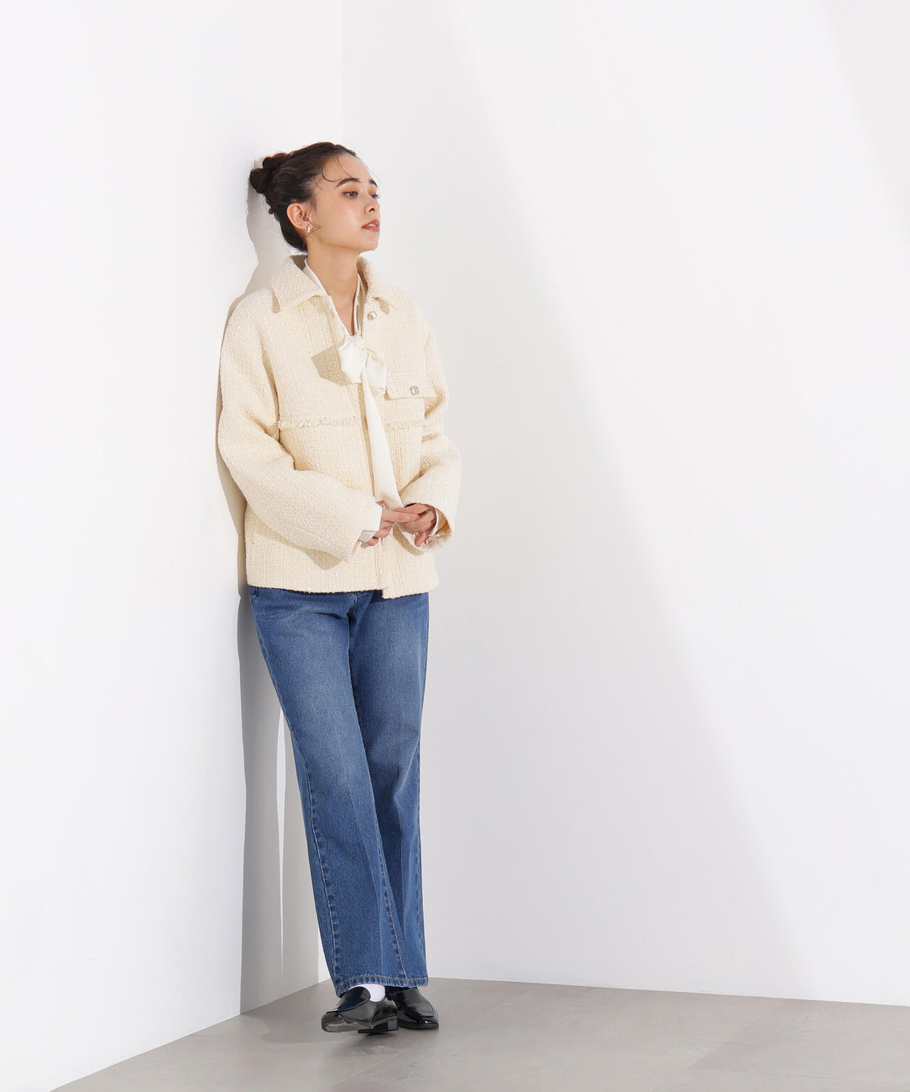 ツイード SETUP ブルゾン